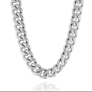 Hard Jewelry 12mm Heavy Cuban Chain, Size 16”